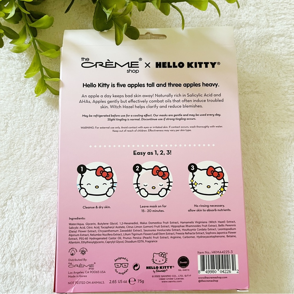 The Crème Shop x Hello Kitty ‘Problem Solver’ Sheet Masks Limited Edition 3 Pack - Picture 4 of 7